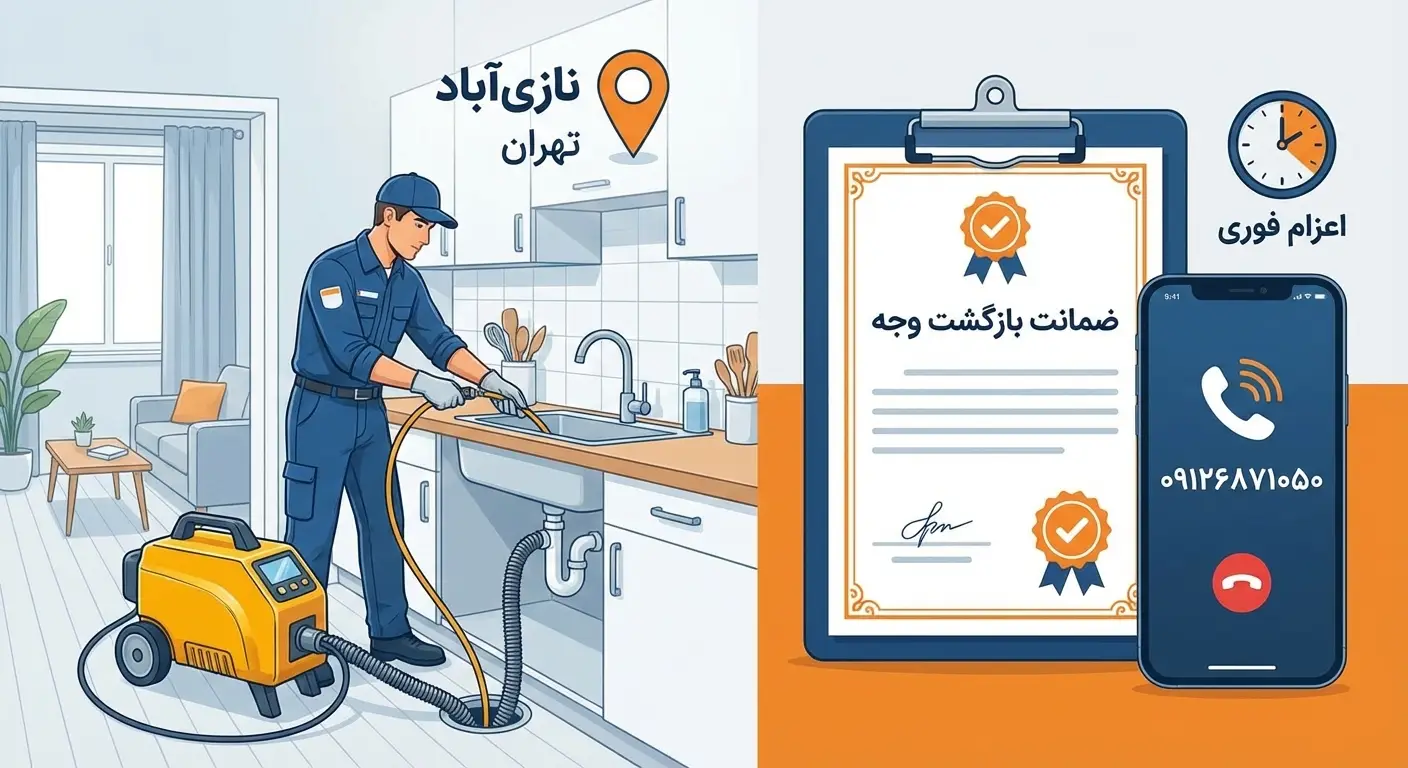 لوله بازکنی در نازی آباد
