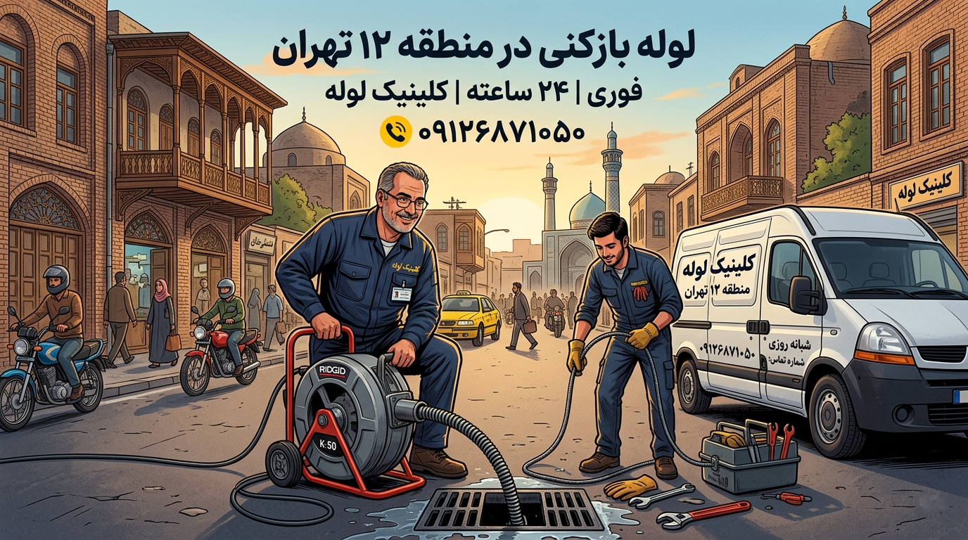 لوله بازکنی منطقه ۱۲ تهران ۰۹۱۲۶۸۷۱۰۵۰