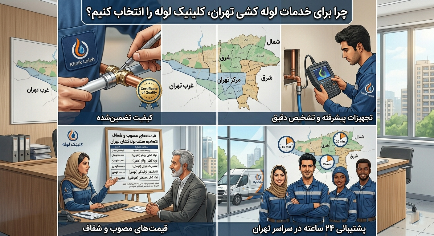 چرا برای خدمات لوله کشی تهران، کلینیک لوله را انتخاب کنیم؟